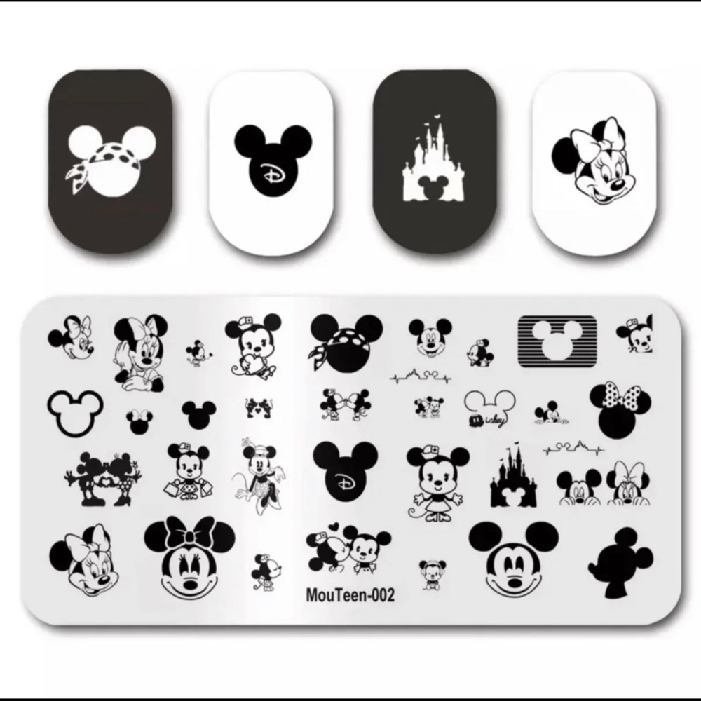 Mickey Mouse nail stamp plate